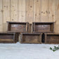 Vintage Indian Wooden Brick Mould With Handles Kitchen Bathroom Storage Box
