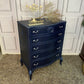Painted Navy Chest of Drawers French Style Drawers Commissions Open Olympus Furniture