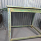Green Vintage Rustic Indian Solid Wooden Desk Console Hallway Kitchen Island Table
