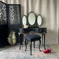 Art Deco Black & Gold Bedroom Furniture Set: Gothic Olympus Style