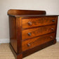 Early Victorian Vintage Flame Mahogany Chest of Drawers | Antique Mahogany Chest | English Country Furniture