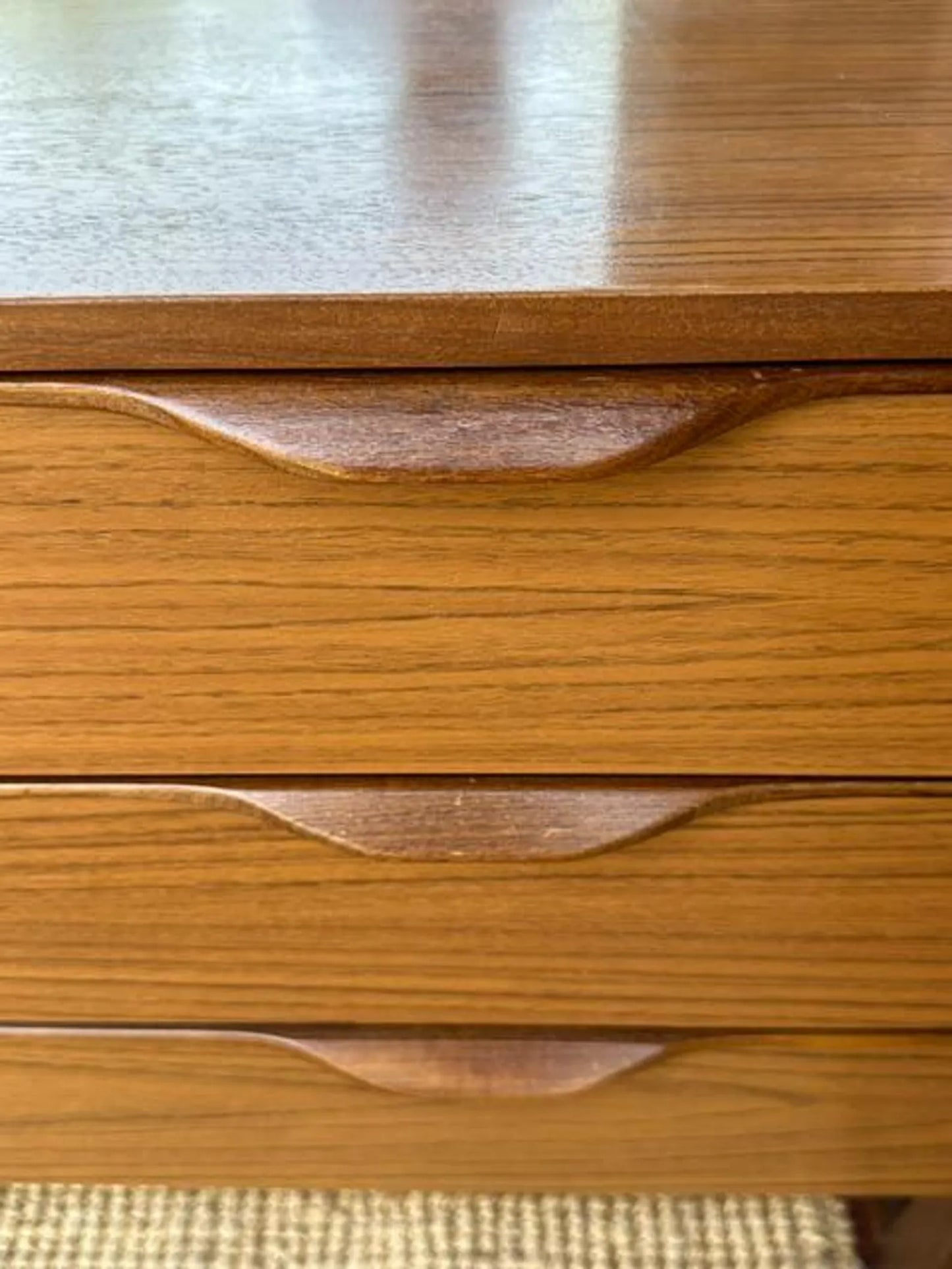 Vintage Europa Dressing Table With Mirror | Mid-Century Retro Sideboard | 9 Drawer Dresser | Media Unit | Scandinavian Furniture