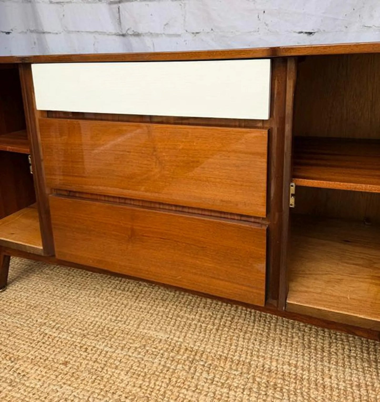 Vintage Meredew Mid Century Sideboard | Compact Drinks Cabinet | Media Console