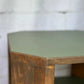 Vintage Art Deco Bedside Tables Pair | Walnut Veneer Nightstands | Olive Green Side Tables | 1930s End Table