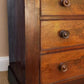 Early Victorian Vintage Flame Mahogany Chest of Drawers | Antique Mahogany Chest | English Country Furniture