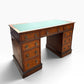 Vintage pedestal Oak desk by Urquhart & Adamson