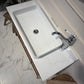 Edwardian Oak Vintage Bathroom Vanity Unit With Basin