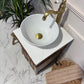 Single Reclaimed Tall Narrow Vintage Vanity Unit With Basin