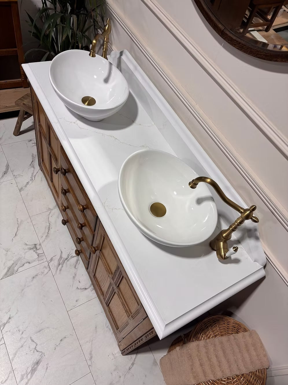 W1408mm Vintage Double Bathroom Vanity Unit - Elizabeth II - Available