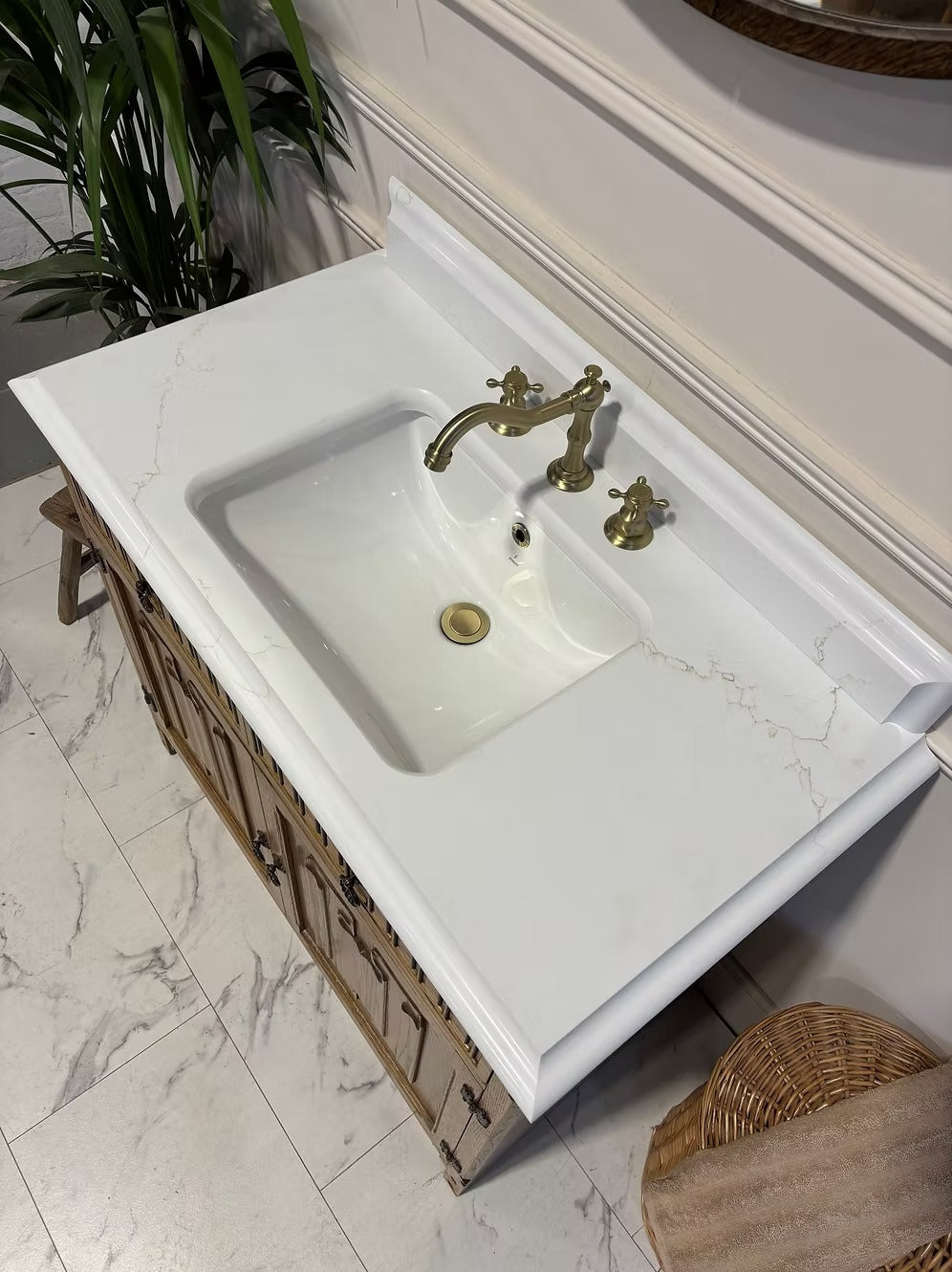 Vintage Reclaimed Vanity Unit With Basin