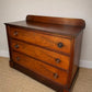 Early Victorian Vintage Flame Mahogany Chest of Drawers | Antique Mahogany Chest | English Country Furniture