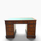 Vintage pedestal Oak desk by Urquhart & Adamson