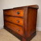 Early Victorian Vintage Flame Mahogany Chest of Drawers | Antique Mahogany Chest | English Country Furniture