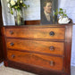 Early Victorian Vintage Flame Mahogany Chest of Drawers | Antique Mahogany Chest | English Country Furniture