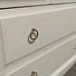 Stag minstrel white tallboy 7 drawer chest of drawers, professionally sprayed white furniture.