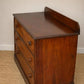 Early Victorian Vintage Flame Mahogany Chest of Drawers | Antique Mahogany Chest | English Country Furniture