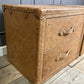 Vintage Leather Bedside Chest of Drawers Matching Pair English Handmade Bespoke