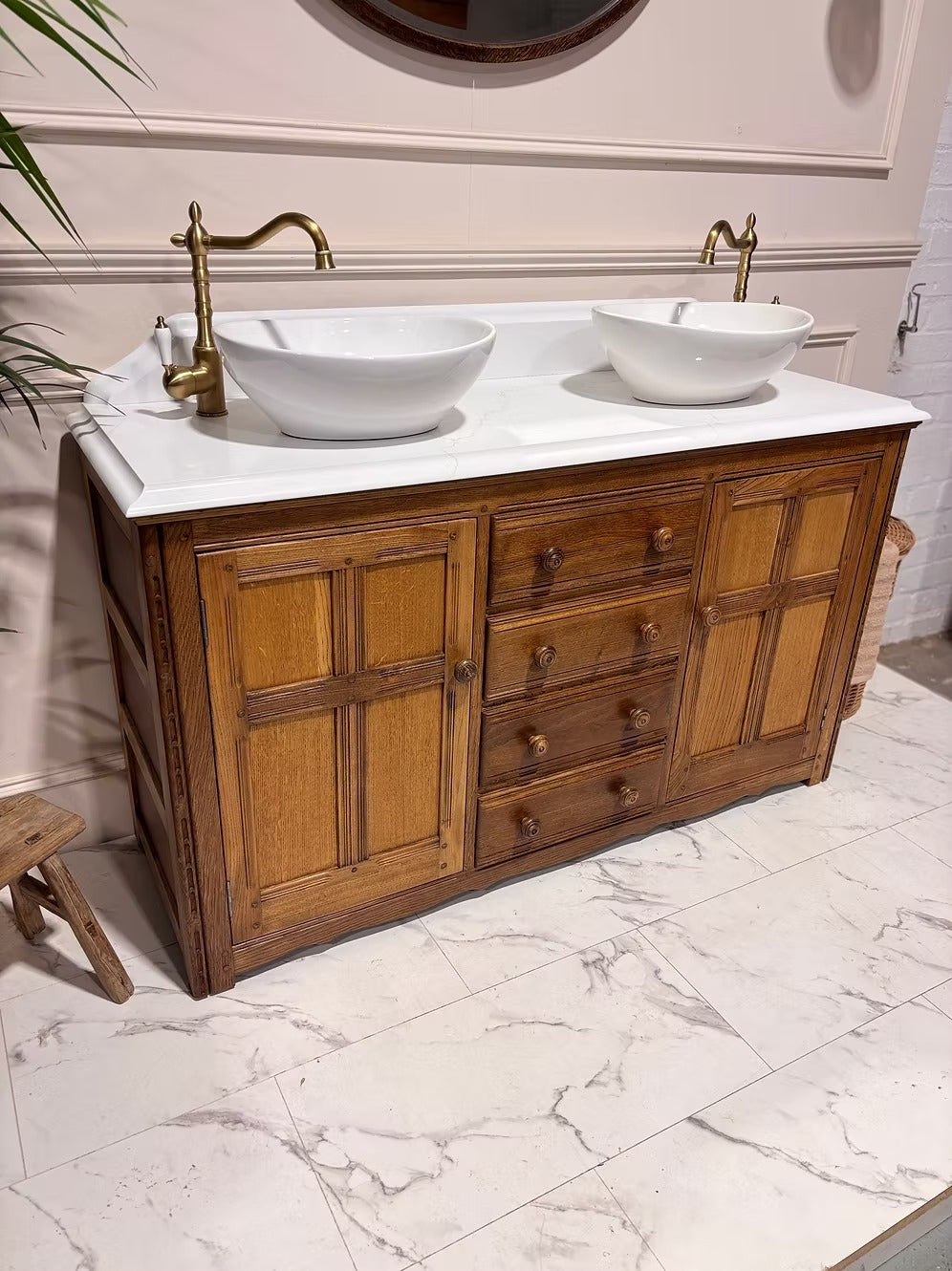 W1408mm Vintage Double Bathroom Vanity Unit - Elizabeth II - Available