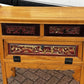 Vintage Oriental Console Table With 2 Drawers And A Cupboard.