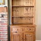 Vintage Pine Kitchen Dresser | Farmhouse Welsh Dresser | English Country Cabinet | Rustic Plate Rack | Solid Pine Storage