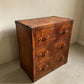 Tan Leather Vintage Drawer Handmade Furniture Bedroom Storage Rustic Leather Chest Drawers Custom Wood Cabinet