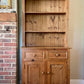 Vintage Pine Kitchen Dresser | Farmhouse Welsh Dresser | English Country Cabinet | Rustic Plate Rack | Solid Pine Storage