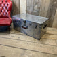 Aluminum Aviation Trunk Polished Vintage Industrial Storage Trunk Metal industrial Travel Case English Luggage