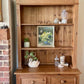 Vintage Pine Kitchen Dresser | Farmhouse Welsh Dresser | English Country Cabinet | Rustic Plate Rack | Solid Pine Storage