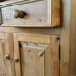 Vintage Pine Kitchen Dresser | Farmhouse Welsh Dresser | English Country Cabinet | Rustic Plate Rack | Solid Pine Storage