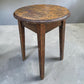 Antique Rustic round side table - farmhouse Wales