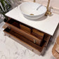 Oak Vintage Bathroom Vanity Unit With Basin