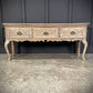 18th Century Carved Oak Dresser Base Carved Vintage Sideboard