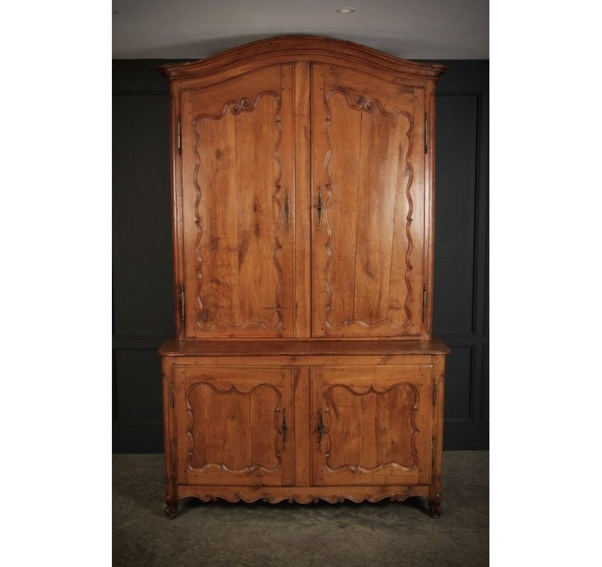 Large 18th Century Cherry Wood Vintage Cupboard