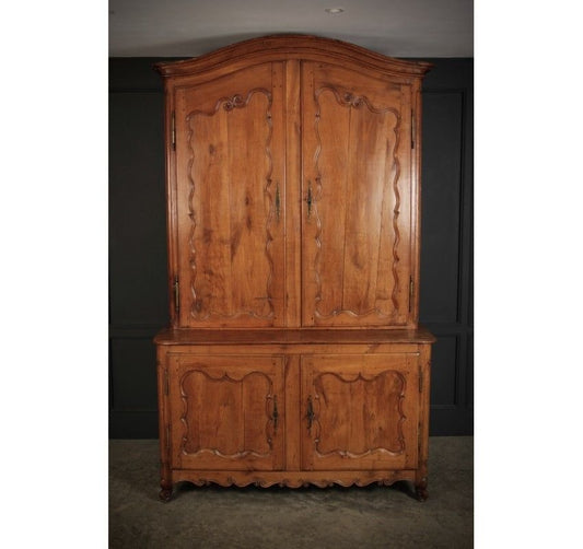 Large 18th Century Cherry Wood Vintage Cupboard