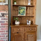 Vintage Pine Kitchen Dresser | Farmhouse Welsh Dresser | English Country Cabinet | Rustic Plate Rack | Solid Pine Storage