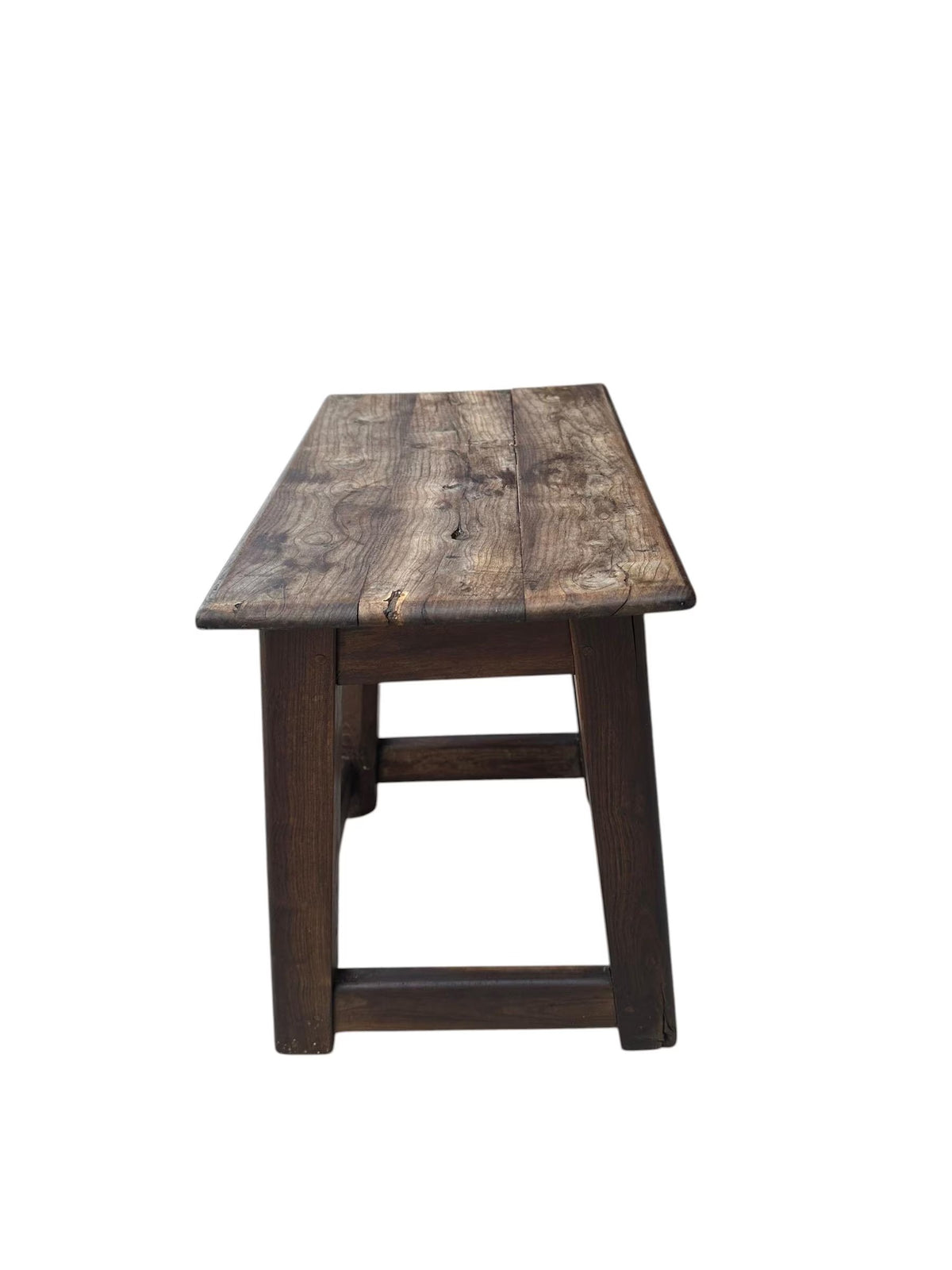 Antique dark Walnut Rustic side table
