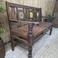 Vintage Rustic Solid Wooden Garden Bench Seat Day Bed