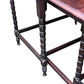 Antique early 20th century Ebonised Oak Bobbin nest of tables