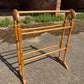 Victorian Vintage Pine Towel Rail Freestanding Wooden Blanket Bathroom