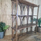 Vintage Solid Wooded Arched Temple Wall Display Shelf Shelves