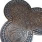 Antique Clover leaf Shamrock bobbin side table