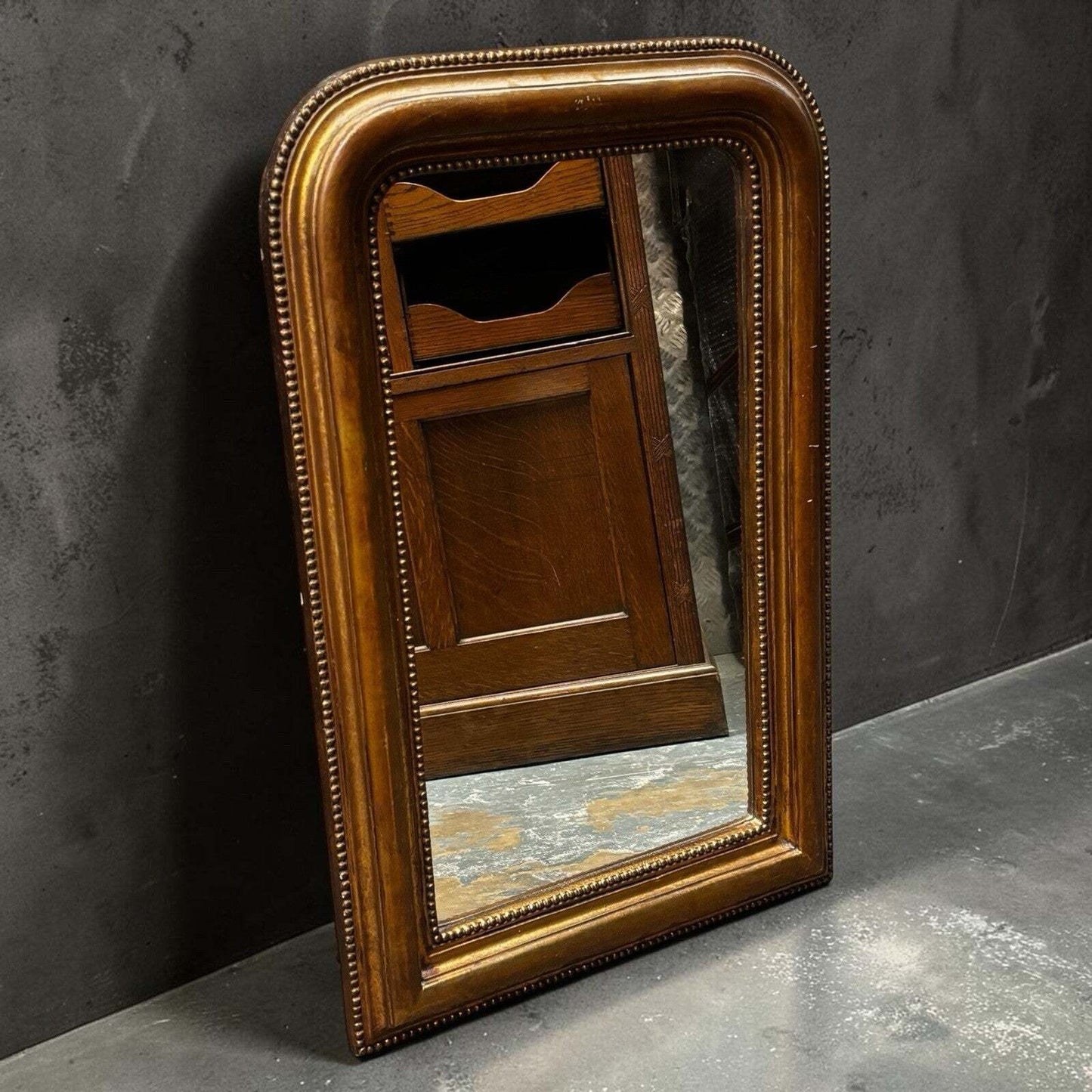 Vintage Gold Gilt Mirror In Ornate Frame. 82 X 53 Cms.