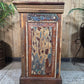 Vintage Reclaimed Indian Solid Wooden Brick Mould Drawer Unit Bedside Kitchen