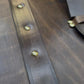 Handcrafted English Leather Coffee Table Trunk with Brass Hardware – Classic Storage Chest Home Decor