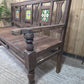 Vintage Rustic Solid Wooden Garden Bench Seat Day Bed