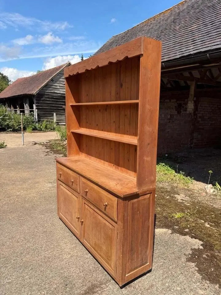 Vintage Pine Country Dresser Rustic Kitchen Farmhouse Pantry Larder Cupboard