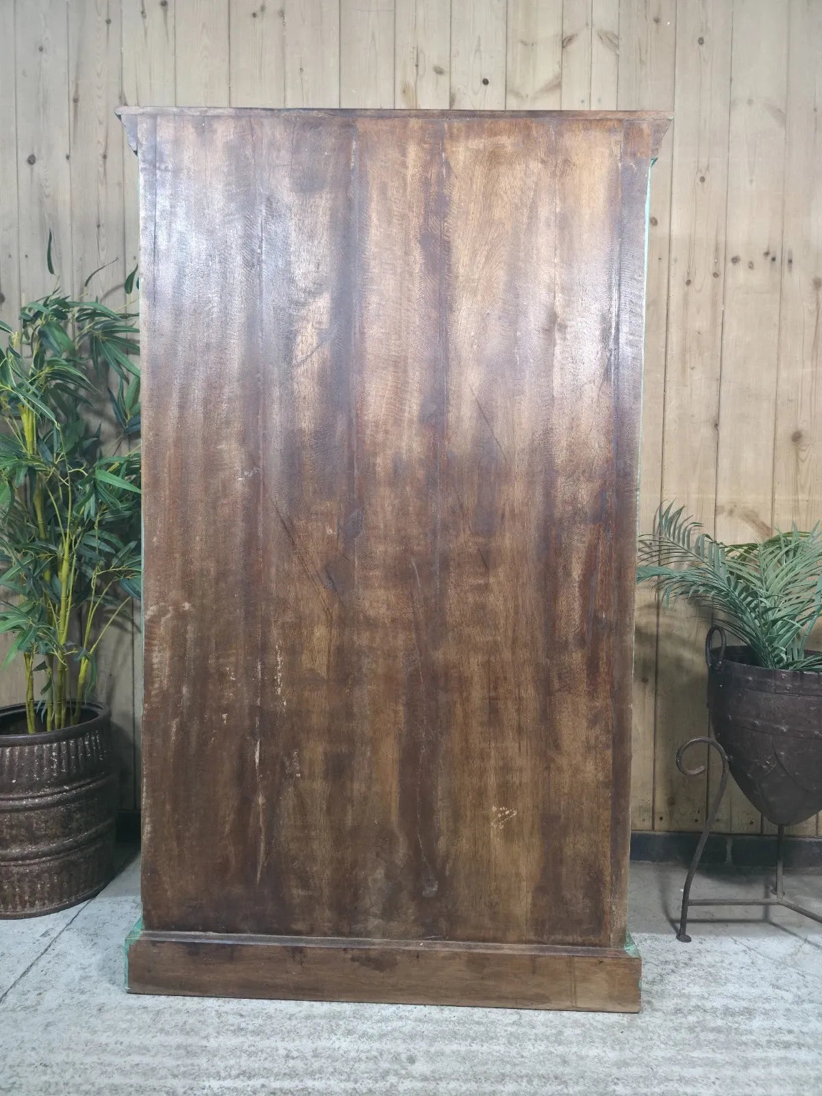 Vintage Reclaimed Indian Freestanding Kitchen Bathroom Drinks Display Cabinet