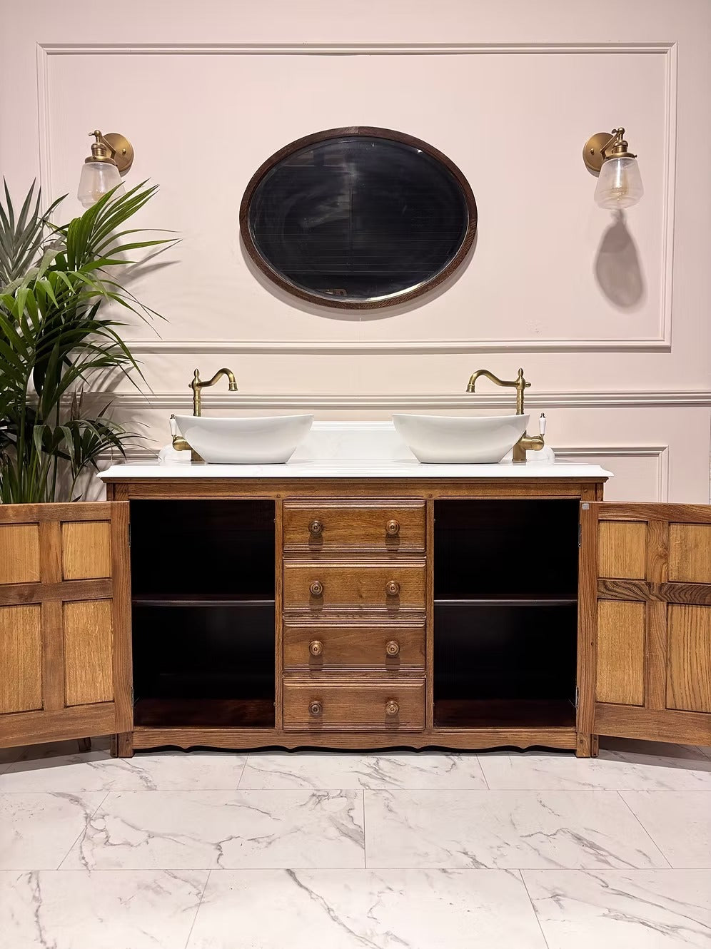 W1408mm Vintage Double Bathroom Vanity Unit - Elizabeth II - Available
