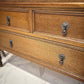 Edwardian Oak Vintage Bathroom Vanity Unit With Basin