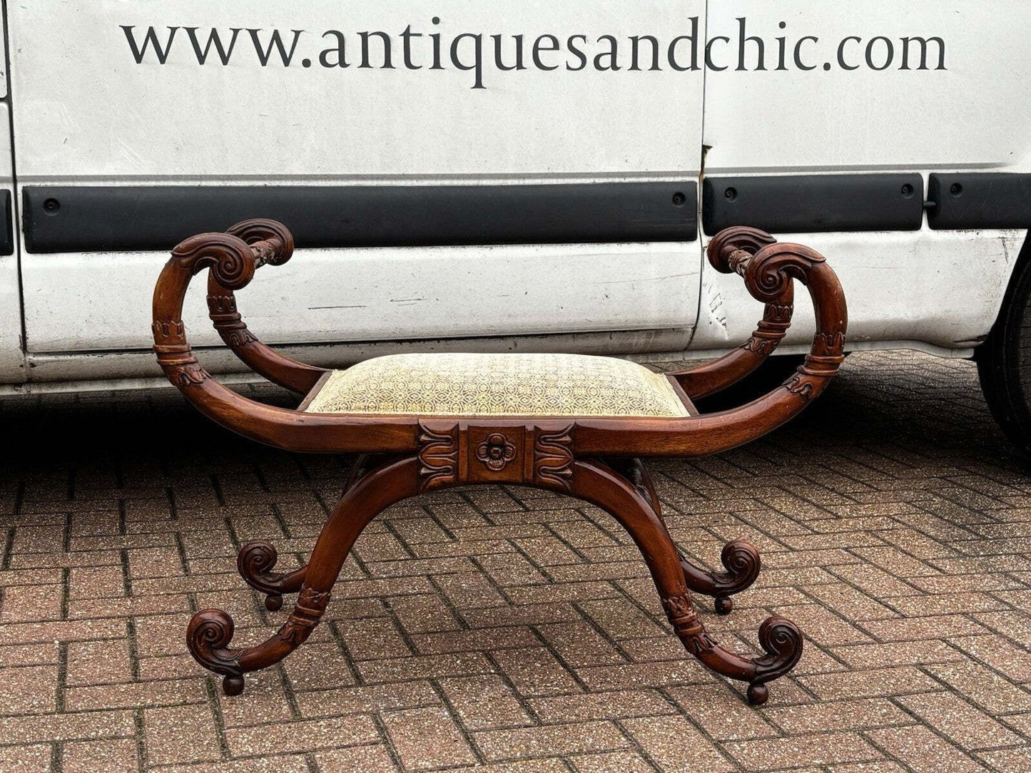 Vintage Stylish Stool / Window Seat